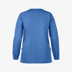 Bata de Laboratorio para Mujer, Personalizable, de Alta Calidad, para Invierno, Cuello Redondo, Tallas Grandes, Múltiples Bolsillos, Precio de Fábrica al por Mayor, Lisa, para Hospital - Product Image 3