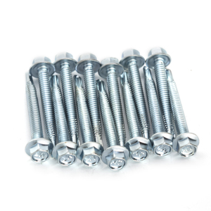 Premium Carbon Steel Hex Washer Head Self-Drilling <b>Screws</b> (Metric/Inch) Zinc Coated Class 8 Heavy Duty Corrosion Resistant - Product Image 3