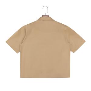 Chemise de travail cargo pour homme, sur mesure, de qualité supérieure, 100% coton sergé, manches courtes, anti-plis, décontractée, avec poches, pour la saison d'automne - Product Image 2