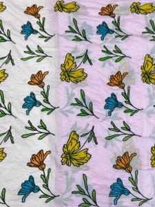 Mull chanderi brush print <b>fabric</b> - Product Image 4
