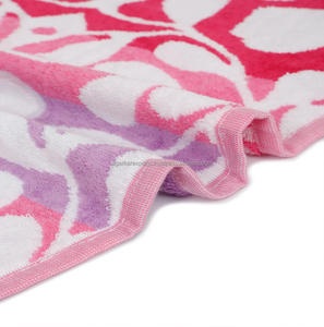 Serviettes de camping personnalisées imprimées avec des étoiles de mer, serviettes de plage en tissu éponge, fournisseur en gros - Product Image 2