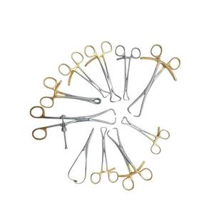 10 piezas de pinzas de sujeción para reducción ósea, instrumentos quirúrgicos ortopédicos dorados, kit de herramientas quirúrgicas de acero inoxidable - Product Image 4