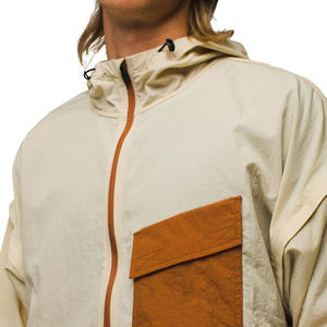 Custom <b>Vintage</b> Color Block Half Zip Anorak Jacket Lightweight Waterproof <b>Windbreaker</b> Outdoor Hooded Pullover Streetwear Men Coat - Product Image 5