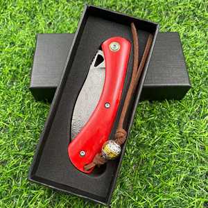 Cuchillo Plegable de Acero de Damasco de Grado Industrial al por Mayor, Cuchillo de Bolsillo Multifuncional para Exteriores OEM, 1 Año de Garantía - Product Image 2