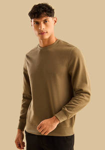 Sudadera de Manga Larga con Cuello Redondo, 100% Algodón Orgánico, Estilo Velour, Personalizable con Logotipo, para Hombre, Venta al Por Mayor, Marca Privada - Product Image 3