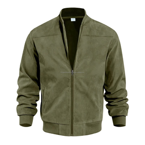 Chaqueta de Motociclista Estilo Bomber Vintage de Lona y Cuero Sintético Unisex, Acolchada, Impermeable, Cortavientos, con Capucha, Envío Inmediato - Product Image 3