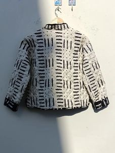 Block Printed Cotton Quilted <b>Jacket</b>: Boho Handmade Women's Coat - Product Image 6