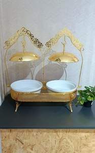 Elegante plato de buffet, juego de calentadores de alimentos premium, calentador de alimentos con tapa enrollable, calentador de alimentos tipo chafer, plato para servir en catering - Product Image 4