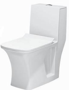 WC monobloc Bullet-12 à chasse directe, design moderne, pour villas, salles de bain d'écoles, toilettes d'hôtels, avec siphon en P allongé - Product Image 5