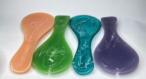 Cuillères en résine faites à la main, écologiques, ensemble de serveurs à salade en provenance d'Inde, vente en gros, ustensiles multicolores, artisanat - Product Image 6