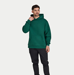 Men's <b>Pink</b> Hooded Sweatshirt Regular Fit Solid Color knitted Casual <b>Hoodie</b> with Front Pocket Autumn Wear - Product Image 1