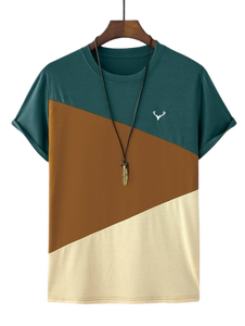 เสื้อยืดคอกลมแขนสั้นผ้าฝ้ายสำหรับผู้ชาย แบบเรียบ สำหรับพิมพ์โลโก้แบบกำหนดเอง พร้อมพิมพ์ซิลค์สกรีน น้ำหนัก 180 กรัม - Product Image 5