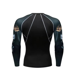 Servicios OEM ODM, Camiseta de Manga Larga Transpirable de Spandex y Poliéster, Ajustada, para Hombre, Protección UV, Talla Adulto, en Venta - Product Image 2