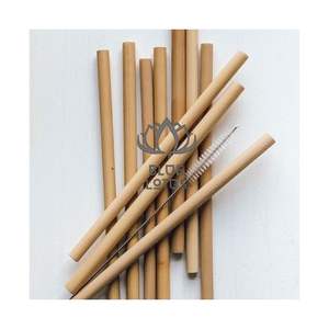 Pajitas de Bambú de Alta Calidad 2026 para Eventos Profesionales, 100% Madera Natural, Puras, Limpias, Seguras, Vajilla Sostenible de Primera Calidad - Product Image 5