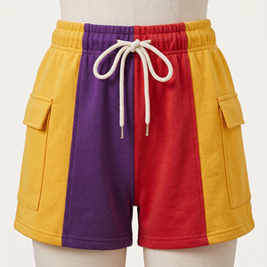 Cargo Sweat Shorts Women's Custom <b>Drawstring</b> Waist Jogger Fleece Shorts Women’s Jogging Cargo Sweat Shorts Ladies - Product Image 1