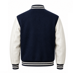 Blouson universitaire premium pour homme en laine, veste bomber, broderie de patchs personnalisés, uniforme d'équipe, fabricant en gros, usine ODM - Product Image 2