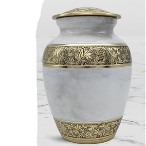 Export Quality Traditional Style Metal Funeral <b>Urn</b> for Burial Memorial and Religious Use Available for Export Price from India - Product Image 2
