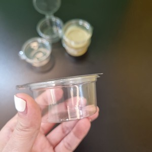 Factory Modern style Disposable to Go Sauce <b>Container</b> PET Plastic Sauce Cups 2oz with Hinged Lid Restaurant <b>Takeaway</b> Best Price - Product Image 5