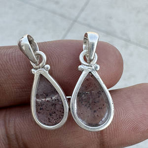 Colgante de Cuarzo Lepidocrocita Natural con Inclusión de Fuego Rojo en Plata de Ley 925, Colgantes de Piedras Preciosas de Cuarzo al por Mayor, Cuarzo Arlequín - Product Image 6