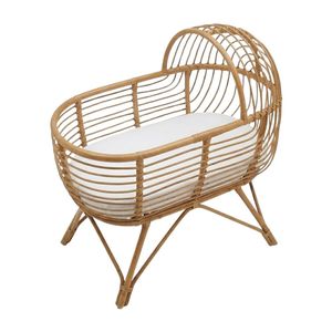 Comfortable Nursery <b>Bed</b> Rattan Crib For Baby Wholesale Children Furniture Kids Room Factory Price Hot Sale Cheap - Product Image 1