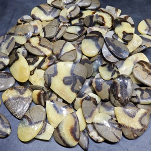 Lote de cabujones de septariana amarilla natural, lote de piedras preciosas de septariana para hacer joyas, tamaño libre, venta al por mayor de piedras preciosas - Product Image 5