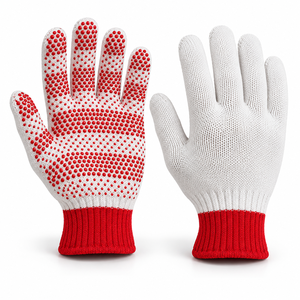 Gants industriels à pois, épais, respirants, confortables, flexibles, protection régulière pour le lieu de travail, texture lisse, résistance à la chaleur 10 mil - Product Image 1