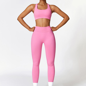 Latest Style Breathable Women Yoga Set <b>Cheap</b> Price Quick Dry Gym Wear Made in Pakistan Yoga Set for Women - Product Image 1