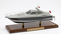 Modèle de bateau peint à la main en bois de cèdre de 30 pouces, sur mesure, Sunseeker Superhawk 48 (série Superhawk), fabrication britannique