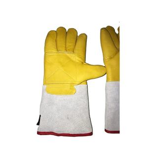 ถุงมือเชื่อมอาร์กอน หนังแท้ทั้งชิ้น ถุงมือป้องกันการเชื่อมอาร์กอนแบบ TIG หนังแพะ ถุงมืออาร์กอน - Product Image 2