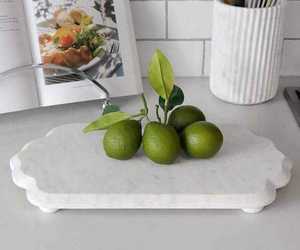 Plateau de service en marbre artisanal de luxe, ensemble de plats décoratifs pour chocolats, fruits secs et décoration de salon, au prix le plus bas - Product Image 2
