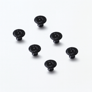 Pomo de Gabinete Clásico de Aleación de Zinc con Diseño Floral, Negro Mate, Contemporáneo, para Dormitorio, Sala de Estar, Cocina, Baño, Comedor - Product Image 1