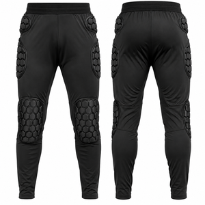Custom Sublimated Soccer Goalkeeper <b>Padded</b> Pants Protective Football Goalie Training <b>Trousers</b> OEM ODM Private Label Teamwear - Product Image 1