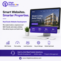 Développement de sites web immobiliers professionnels // Services d'applications de gestion immobilière pour MAC/Linux 2digitinnovations (Modèle