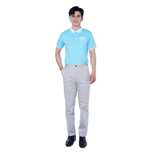 Conjunto de Uniforme Promocional para Personal, Camiseta Polo y Delantal de Poliéster Tejido Personalizables para Cafetería, Restaurante, Panadería, Ropa de Trabajo - Product Image 3