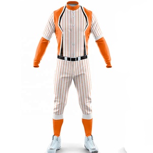 Ensemble d'uniformes de baseball personnalisés Maillots d'équipe en tissu polyester respirant Vêtements de sport pour hommes et jeunes Confort de couleur bicolore - Product Image 3