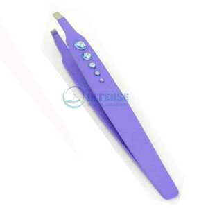 Pince à sourcils et cils en acier inoxydable de précision professionnelle épilateur incliné de haute qualité pour femmes et hommes - Product Image 2