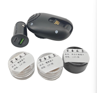 Diffuseur d'encens électrique pour voiture, désodorisant USB pour voiture, chauffe-parfum avec copeaux de bois de santal et d'agarwood et chargeur de voiture pour voiture, maison, bureau