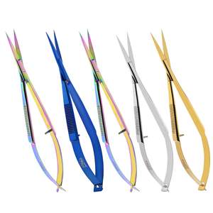 Ciseaux à ressort à cils avec logo personnalisé pour femmes Ciseaux à ongles de conception ergonomique Ciseaux à sourcils Ciseaux de toilettage pour hommes Outil de mise en forme - Product Image 4