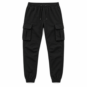 Pantalones de chándal anchos grises con cordón en la cintura, corte recto, dobladillos abiertos, estilo relajado, para uso casual, venta al por mayor personalizada para hombre - Product Image 6