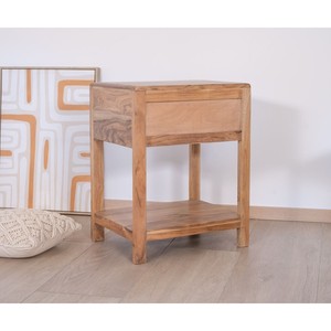 Mesita de noche o mesita auxiliar Vandana Golden Form con cajón Conoa - Product Image 6