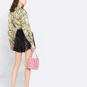 Pantalones Cortos de Mujer, Diseño de Moda 2026, Piel Original Harrods, Acolchados, Impermeables y Ecológicos, Precio de Fábrica - Product Image 6