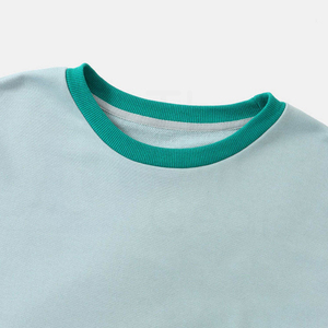เสื้อสเวตเตอร์ถักสีฟ้าอ่อนแบบยูนิเซ็กซ์ คอกลม แขนยาว สีพื้น สวมใส่สบายทรงหลวม เหมาะสำหรับฤดูใบไม้ร่วง - Product Image 3
