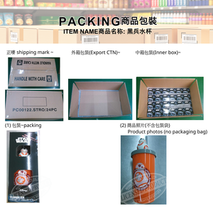 แก้วกาแฟ Star Wars 14oz ถ้วย3D พลาสติก BB8 Star Wars - Product Image 6