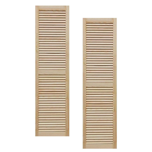 Puertas Interiores de Madera Sólida Premium para Dormitorios, Salas de Estar e Interiores del Hogar, Puerta de Madera Abatible con Rejillas, Elegante y Duradera, Estilo Café - Product Image 1