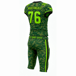 Uniforme de football américain 100% polyester respirant avec couleurs et tailles personnalisées - Uniforme de football américain de haute qualité - Product Image 3