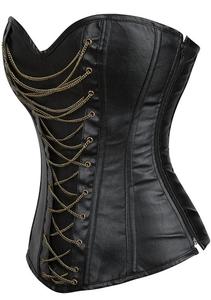 คอร์เซ็ตของผู้หญิงวินเทจชุดกระชับสัดส่วนเซ็กซี่แบบโอเวอร์บัสท์คอร์เซ็ทหนังระบายอากาศทันสมัยสำหรับขนาดใหญ่พิเศษ - Product Image 3