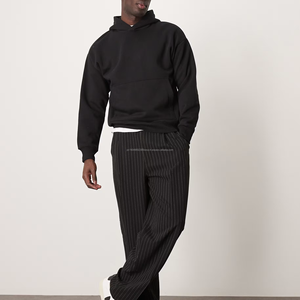 Sweats à capuche en coton épais personnalisés pour hommes sweat-shirt à impression bouffante graphique Streetwear pull-over Hip Hop design de haute qualité - Product Image 3