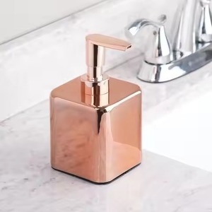 Durable Build Metal Soap <b>Dispenser</b> <b>Bottle</b> With Heavy <b>Pump</b> Refillable Liquid Soap Holder Bathroom Kitchen Use - Product Image 2