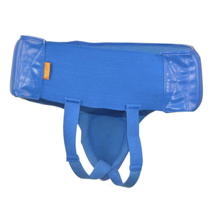Groin Guard Ergonomic Sports Support Gear Leather PU Material Adjustable Comfortable Cushion Protection <b>Boxing</b> Training Private - Product Image 6