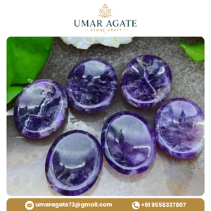 Piedra de Amatista Natural Pulida para el Pulgar, Cristal de Bolsillo, Gema para Meditación, Regalo - Product Image 2